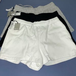 Aritzia Fleece Sweatshorts- Gray